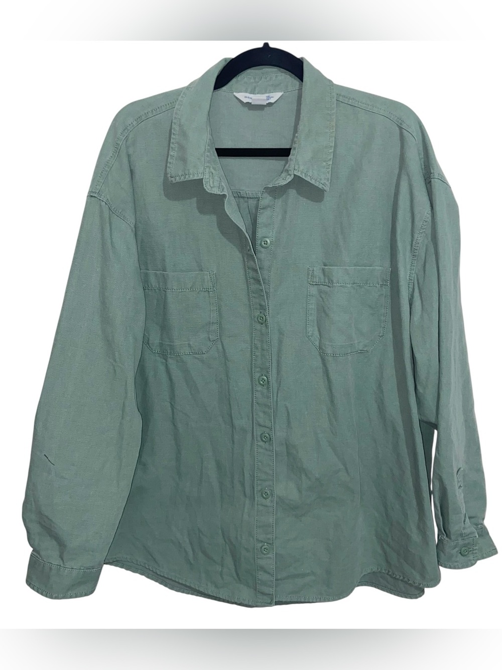 Old Navy Shirt Womens XXL The Boyfriend Shirt Heavyweight Chore Work Outdoor